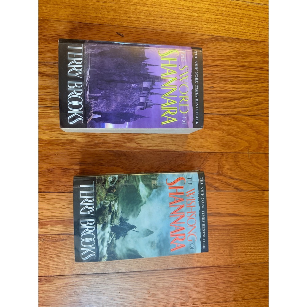 Terry Brooks Shannara Book Lot Sword ofShannara & Wishsong ofShannara Paperbacks